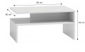 ŁAWA STOLIK KAWOWY BOSTON BIEL 90X45X60