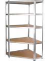 REGAŁ MAGAZYNOWY NAROŻNY METALOWY GC9030 MDF 175KG
