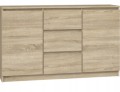 Komoda TopEshop 2D3S 120 x 40 x 75cm dąb sonoma
