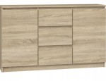 Komoda TopEshop 2D3S 120 x 40 x 75cm dąb sonoma