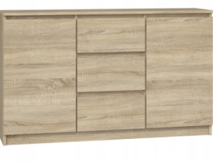 Komoda TopEshop 2D3S 120 x 40 x 75cm dąb sonoma