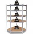 REGAŁ MAGAZYNOWY NAROŻNY METALOWY GARAŻ GC9040 MDF
