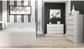 KOMODA MALWA 6 szuflad M6 120 BIEL 77X120X30 CM