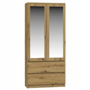Szafa SS-90 LUSTRO 90 x 180 x 50 cm dąb artisan