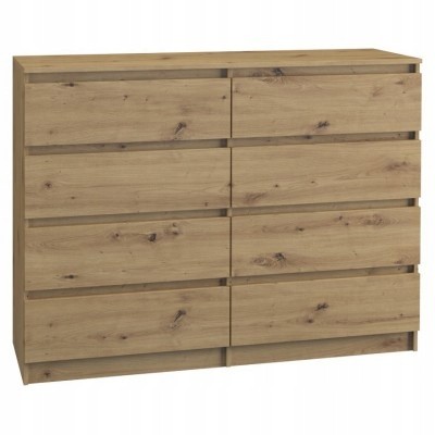 Komoda Malwa M8 120 x 40 x 97cm dąb artisan