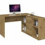 Biurko PLUS 2D3S 120x120x76 cm dąb artisan