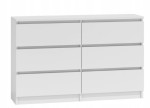 Komoda TopEshop Malwa 120 x 30 x 77cm biały
