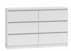 Komoda TopEshop Malwa 120 x 30 x 77cm biały