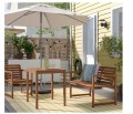 Ławka Ikea Nammaro z oparciem drewno 106 x 62 cm