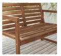 Ławka Ikea Nammaro z oparciem drewno 106 x 62 cm