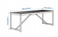 tół Ikea Nammaro prostokątny 75 x 200 x 75 cm