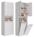 SZAFKA ŁAZIENKOWA NEL DK 2K 60CM - BIEL POŁYSK