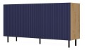 KOMODA KAMA 3 DRZWI SLIM ARTISAN/GRANAT KOMPLET