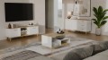 Stolik Kawowy OLYMPO 1P BIAŁY DĄB ARTISAN Ława do Salonu 90x49x48 Cm (id: 701)