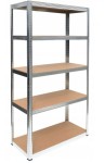 REGAŁ MAGAZYNOWY METALOWY 180/90/40cm MDF 175KG