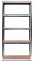 REGAŁ MAGAZYNOWY METALOWY 180/90/40cm MDF 175KG