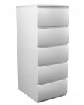 Komoda malwa W5 biały 45x40x111