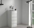 Komoda malwa W5 biały 45x40x111
